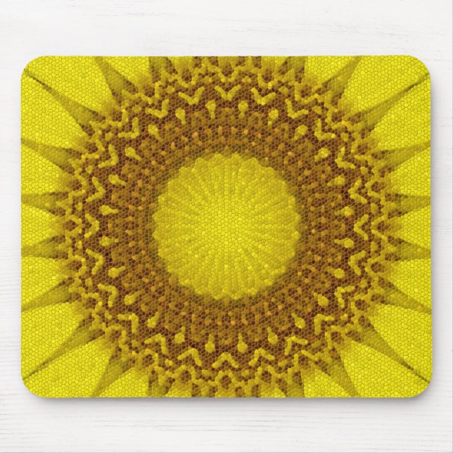Mousepad Azulejo Abstrato Mosaico Brilhante E Sunny (Frente)