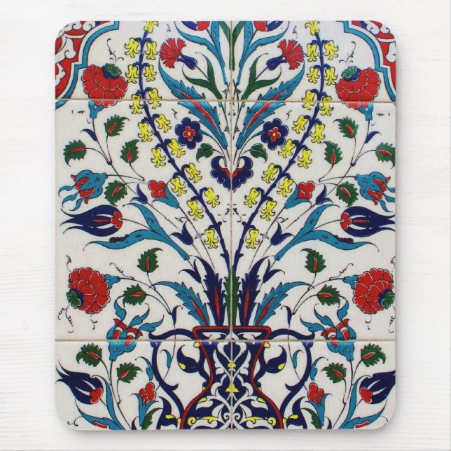 Mousepad Azulejo antigo otomano Turquia árabe (Frente)