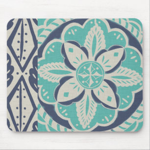 Mousepad Azulejo Batik Azul IV