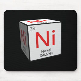 Mousepad Azulejo de elementos químicos. Ni Nickel cubed