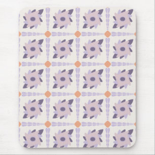 Mousepad Azulejo decorativo colorido roxo pastel