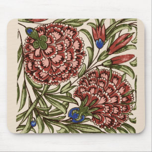 Mousepad Azulejo Flor de Cravo Arte Antiga