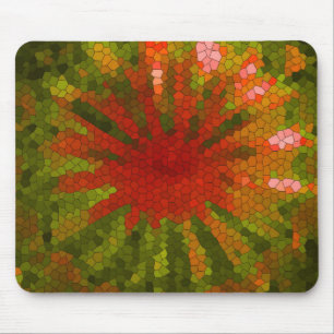 Mousepad Azulejo mosaico em versos e verdes