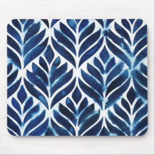Mousepad Azulejos Cobalt Watercolor IV
