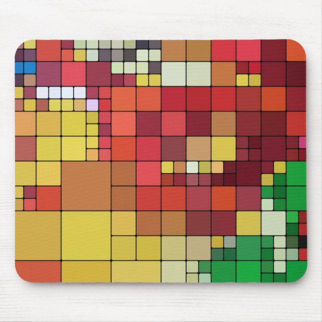 Mousepad Azulejos coloridos (Frente)