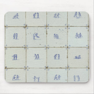 Mousepad Azulejos do azul de Delft do Dutch