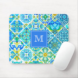 Mousepad Azulejos do Mediterrâneo siciliano