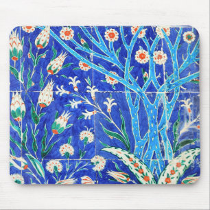 Mousepad azulejos florais turcos