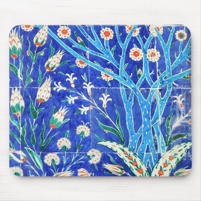 Mousepad azulejos florais turcos (Frente)