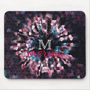 Mousepad Azulejos Geométricos do Chão do Mosaico Pixel