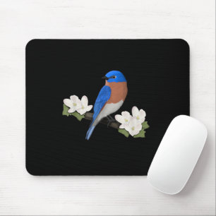 Mousepad Azulinho-do-leste Passarinho Amante-de-pássaros Ob