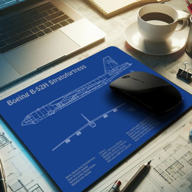 Mousepad B-52 Estratofortaleza - Planos de bordo de aviões  (Criador carregado)