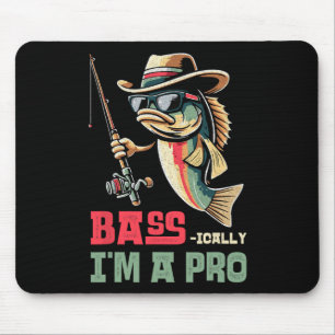 Mousepad B-IC Sou Um Pró Engraçado Pesca