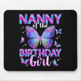 Mousepad Babá Da Família Borboleta Da Menina De Aniversário