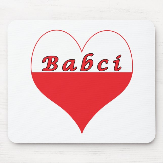 Mousepad Babci Polonês Heart (Frente)