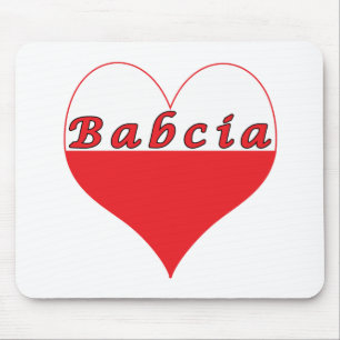 Mousepad Babcia Polonês Heart