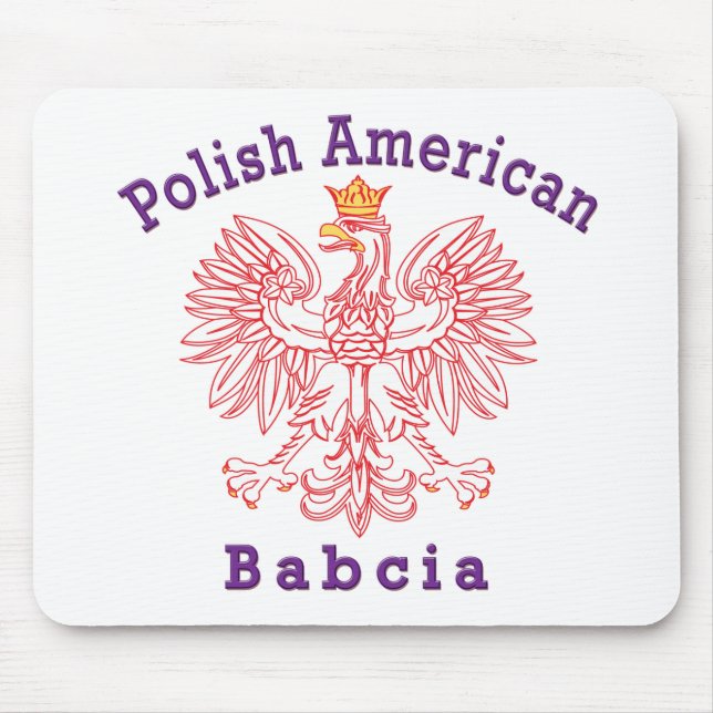 Mousepad Babcia polonesa americana (Frente)