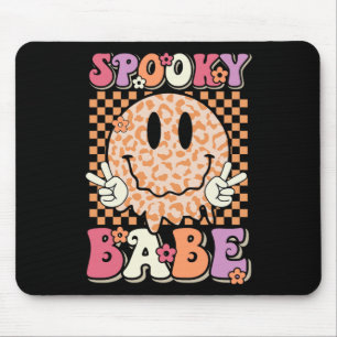 Mousepad Babe Groovy Halloween Leopard Sorri Olhado
