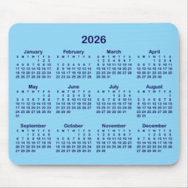 Mousepad Baby and Dark Blue 2026 Calendar