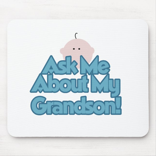 Mousepad Baby Boy pergunta sobre meus Camisetas e presentes (Frente)