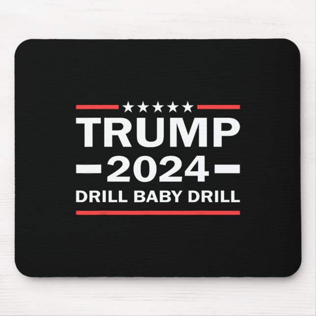 Mousepad Baby Drill Donald Trump 2024 Retire a América (Frente)