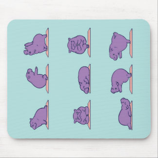 Mousepad Baby Hippo Yoga|
