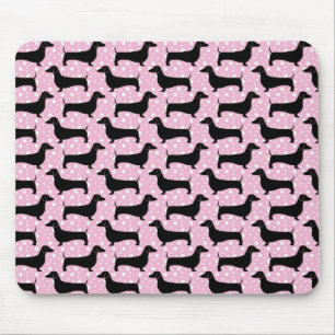 Mousepad Baby Pink Polka Dachshances