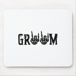 Mousepad Bachel de Casamento de Halloween de Noiva de Mão d