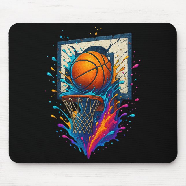 Mousepad Backboar de Slam Dunk Splash Hoop de Basquete Colo (Frente)