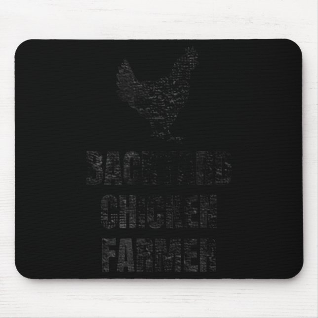 Mousepad Backyard Chicken Farmer Distressed Gift For Chicke (Frente)
