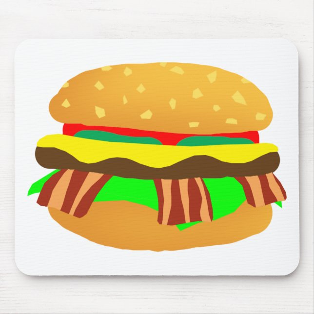 Mousepad Bacon Cheeseburger (Frente)