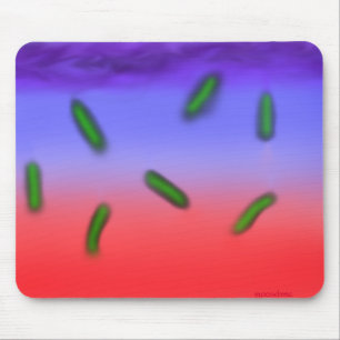 Mousepad Bactérias thermo verdes