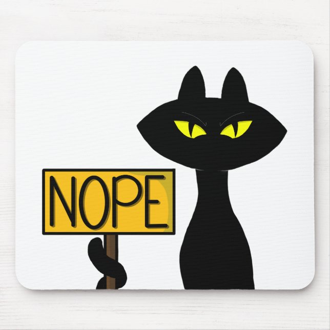 Mousepad Bad Boogie -O Gato- "NÃO" Almofadas de Rato Divert (Frente)