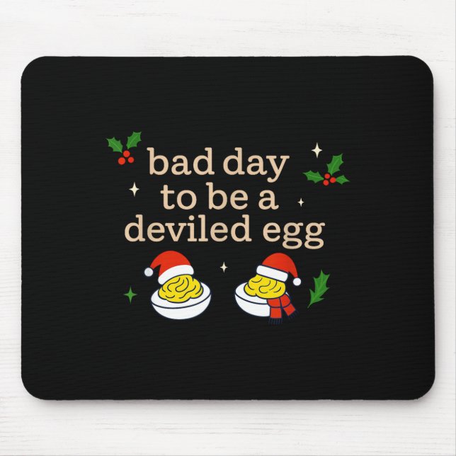 Mousepad Bad Day To Be A Deviled Egg Thanksgiving Dinner Ch (Frente)