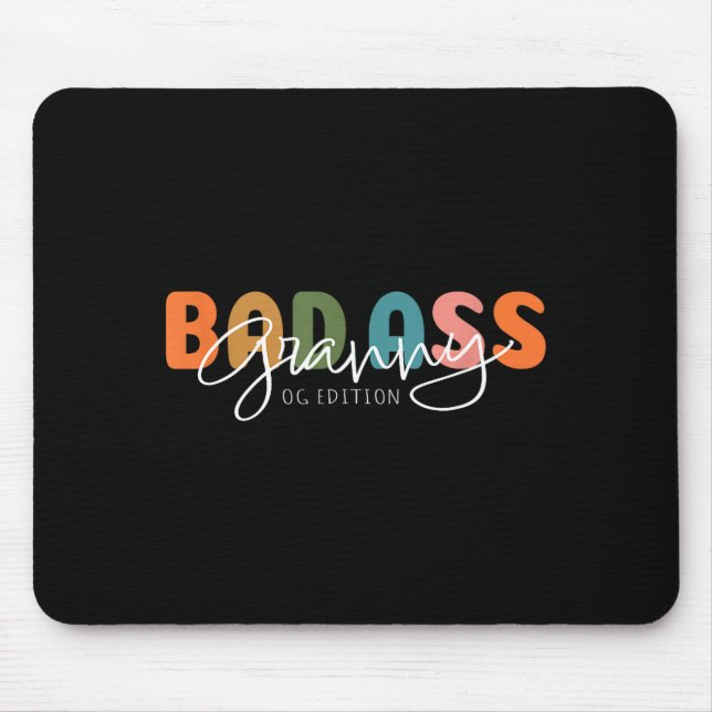 Mousepad Bad Granny Original Gangster Funny Gift For Grandm (Frente)