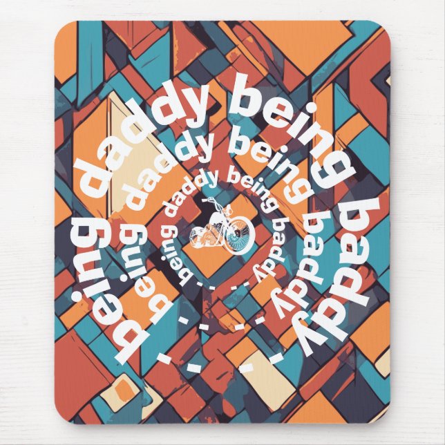 Mousepad Baddy Daddy Chopper, Design Rebelde Geométrico (Frente)