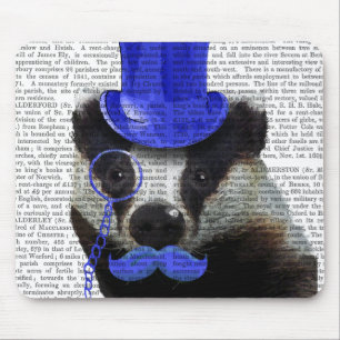 Mousepad Badger com Chapéu Azul e bigode
