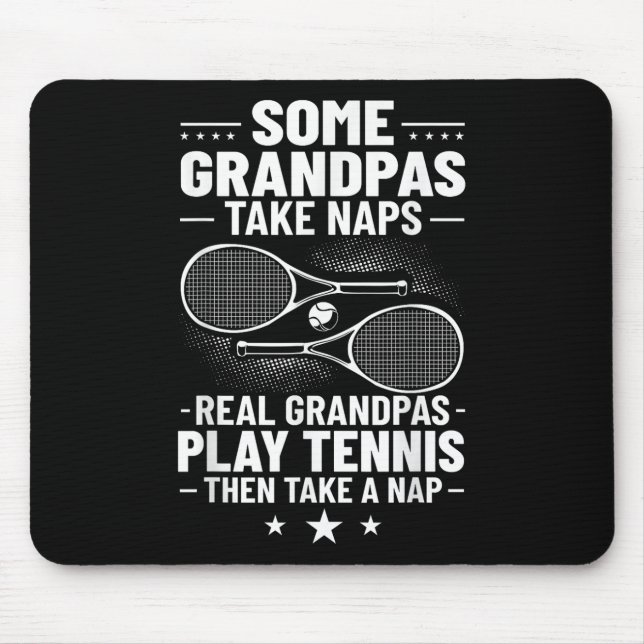 Mousepad Badminton Alguns Avós Tomam Naps Verdadeiros Pl (Frente)