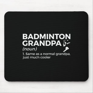 Mousepad Badminton Avô Definição Engraçado Badminton Playe