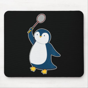 Mousepad Badminton E Jogador De Churrasco Pinguim