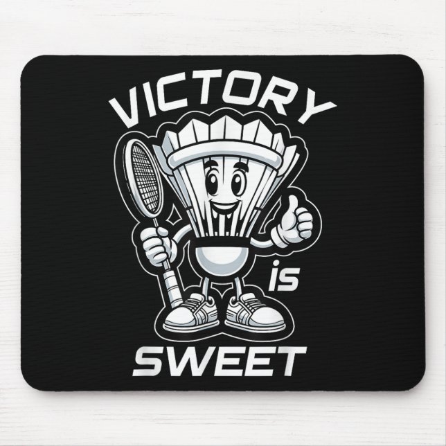 Mousepad Badminton Forever Cartoon Shuttle E Racket Graph (Frente)