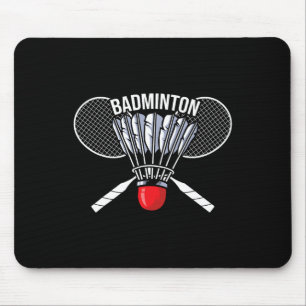 Mousepad Badminton Graphic Badminton Player Shuttle Sports
