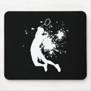 Mousepad Badminton Jogador de Badminton Masculino Squash Vo