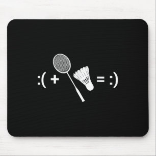 Mousepad Badminton Love Shuttle Racquet Sport Badminton