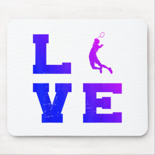 Mousepad Badminton Masculino Feminino Jogador de Badminton