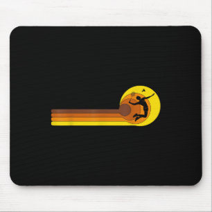 Mousepad Badminton-player Game Shuttle 70 Anos Vintage Mau
