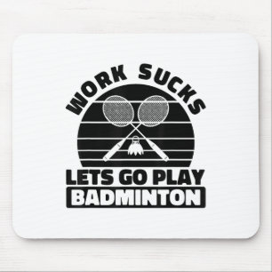 Mousepad Badminton Player Racket - Tribunal da Equipe Racqu