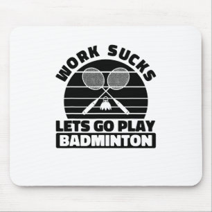 Mousepad Badminton Player Racket - Tribunal da Equipe Racqu