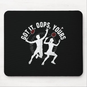 Mousepad Badminton Racket Conseguiu Jogador De Churrasco Ba