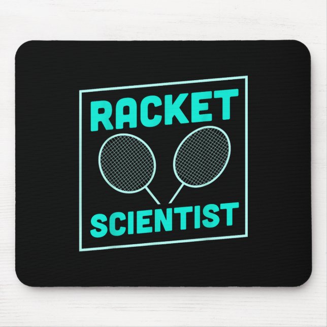 Mousepad Badminton Racket Scientist Shuttle (Frente)